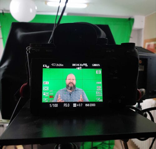 David Orban's camera and recording setup